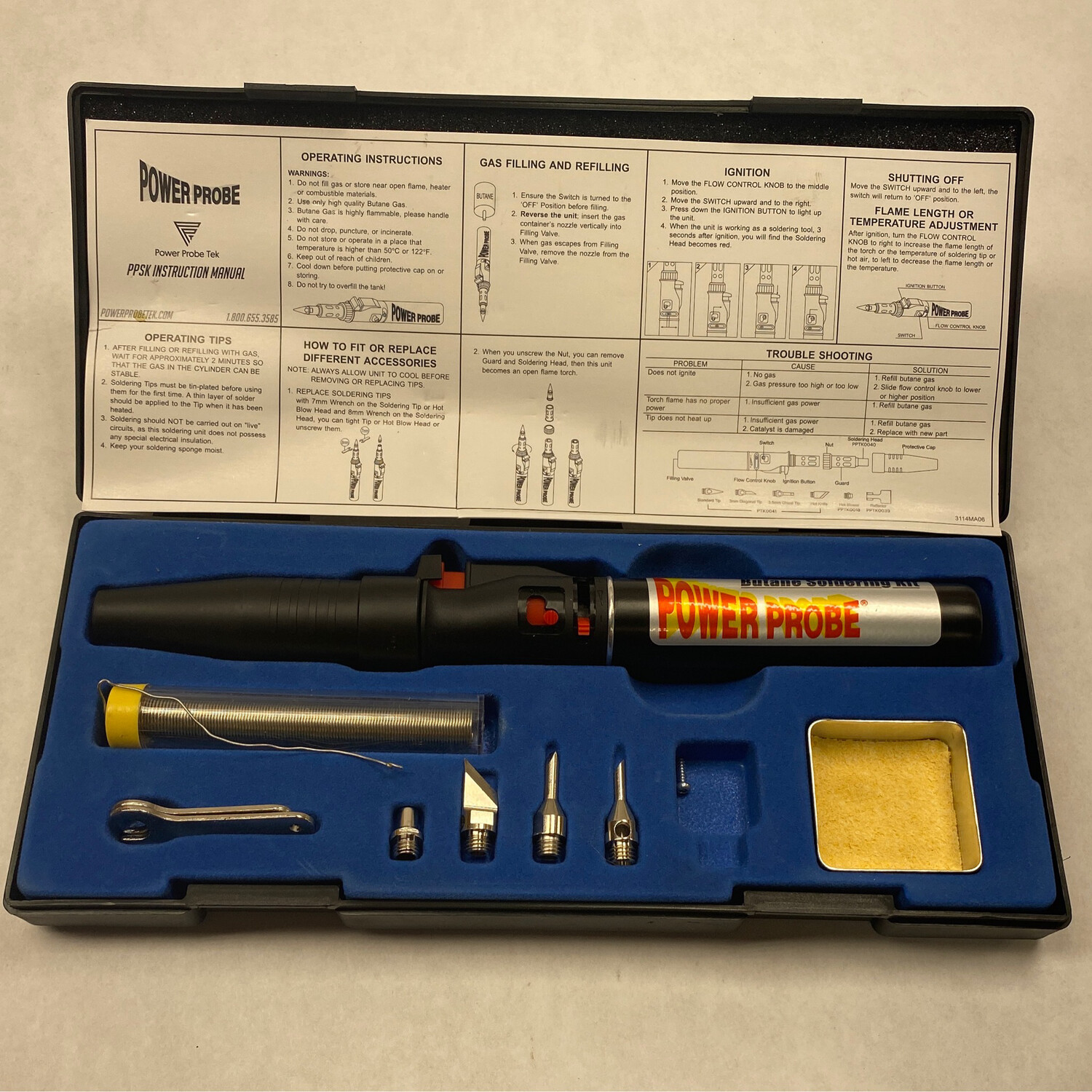 Power Probe Butane Soldering Kit, PPSK Shop Tool Swapper