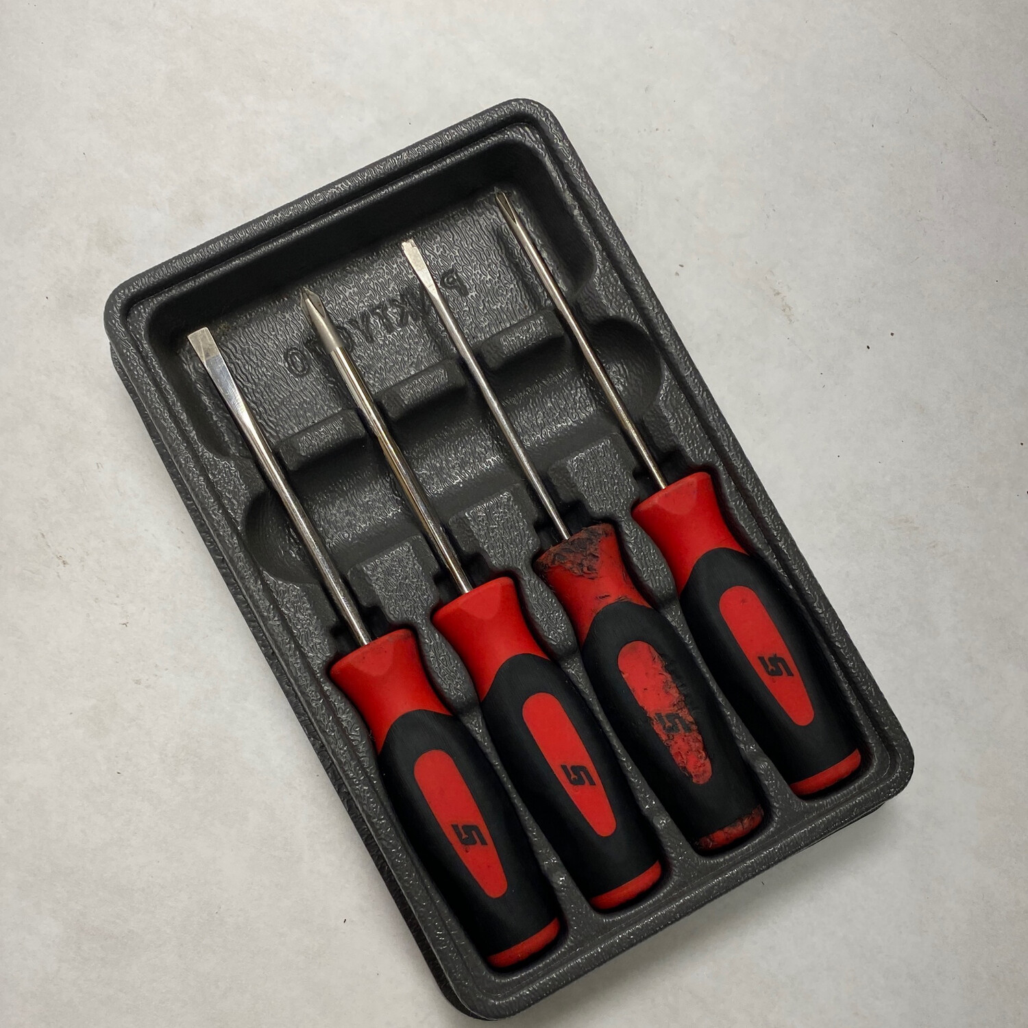 Snap On 4pc Mini Screwdriver Set Shop Tool Swapper