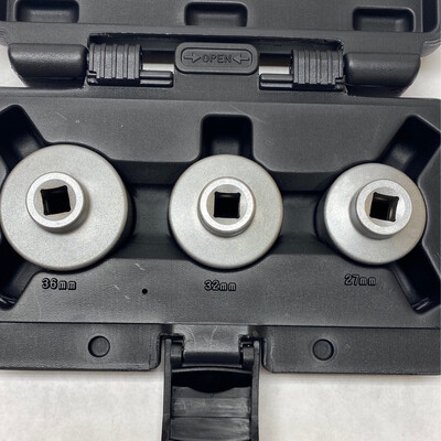 まさとさん専用 Maddox 3pc 3/8” Oil Filter Socket Set, 27 MM, 32 MM, 36 MM