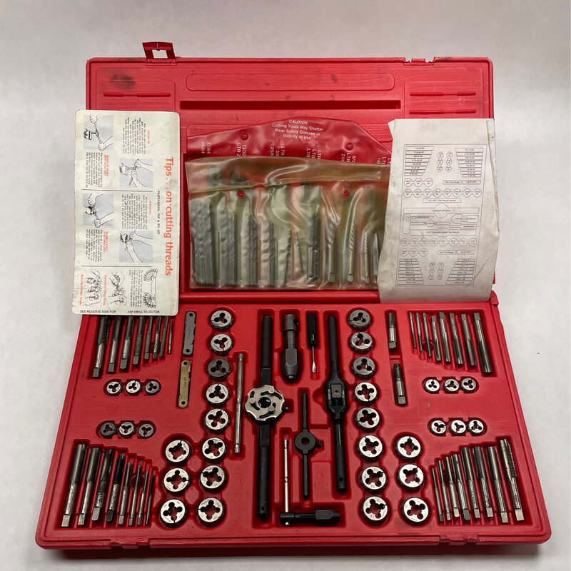 Snap On 117pc Deluxe Tap & Die Set, TDTDM117