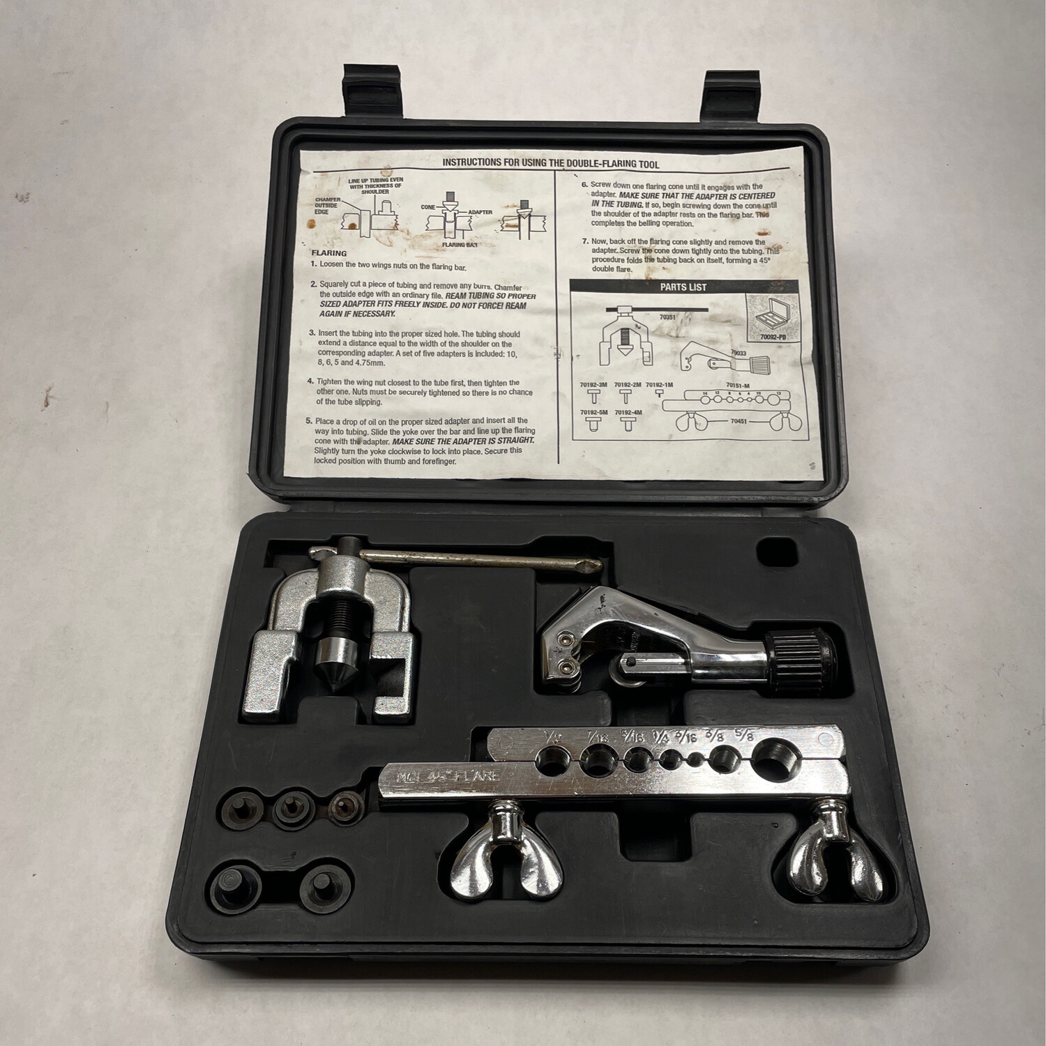 Matco Flaring & Double Flaring Tool Set, MAS70092 Shop Tool Swapper