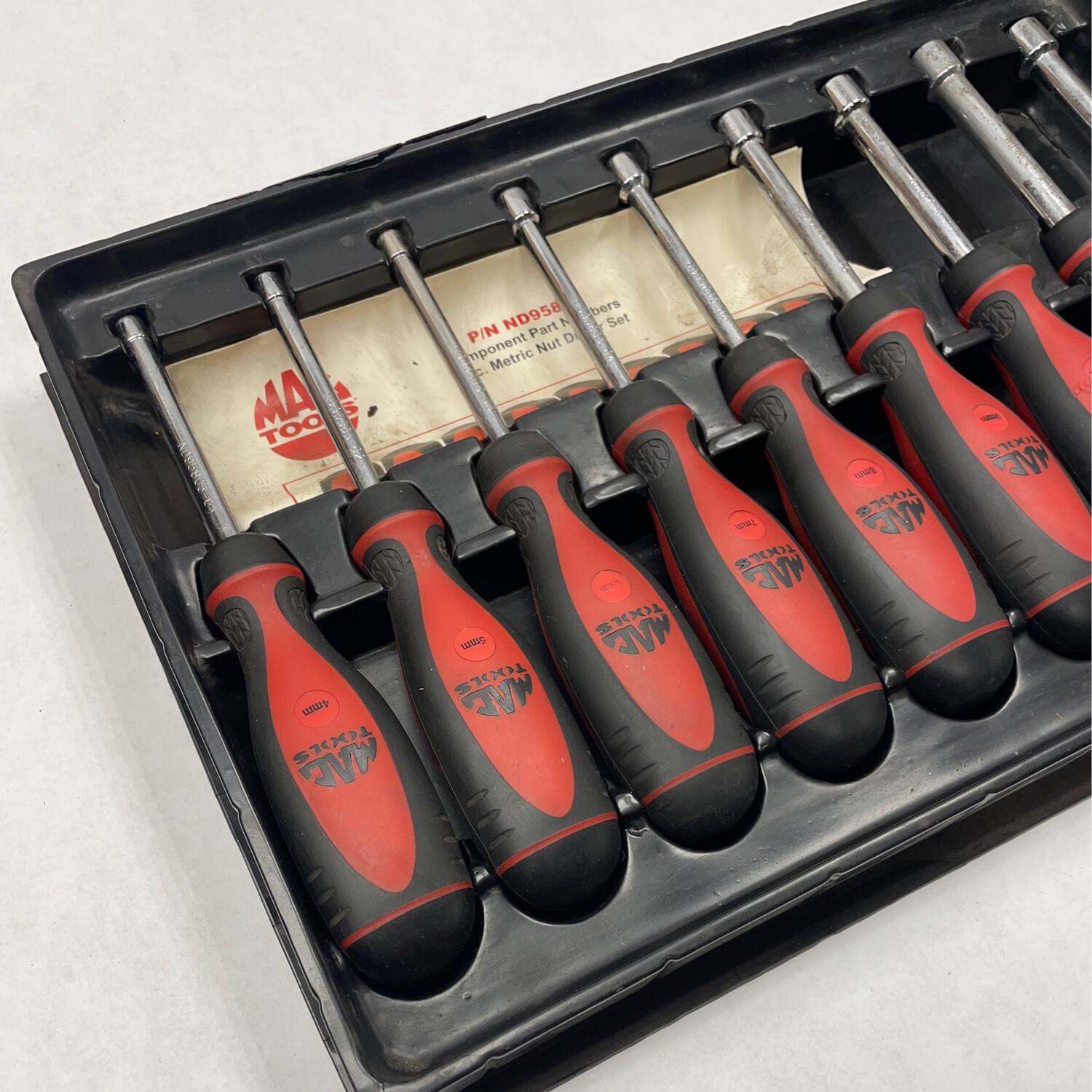 Mac Tools 9pc Metric Nut Driver Set, ND95805