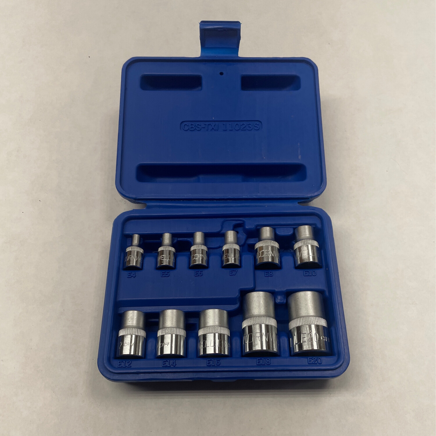 NEW Cornwell 11pc Multi Drive E Torx Socket Set E4 E20