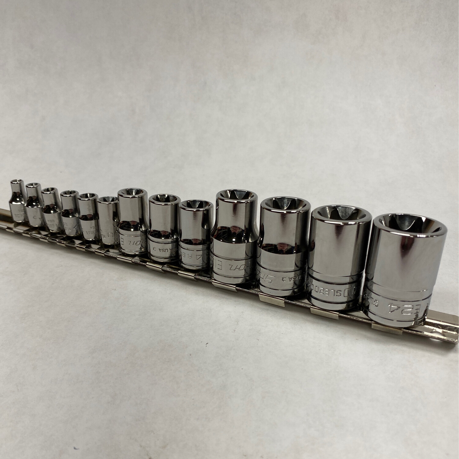 Snap On 13pc Combination Drive External Torx Socket Set, E4E24