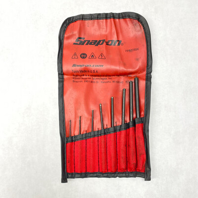 Snap On 8pc Roll Pin Punch Set, PPR708BK