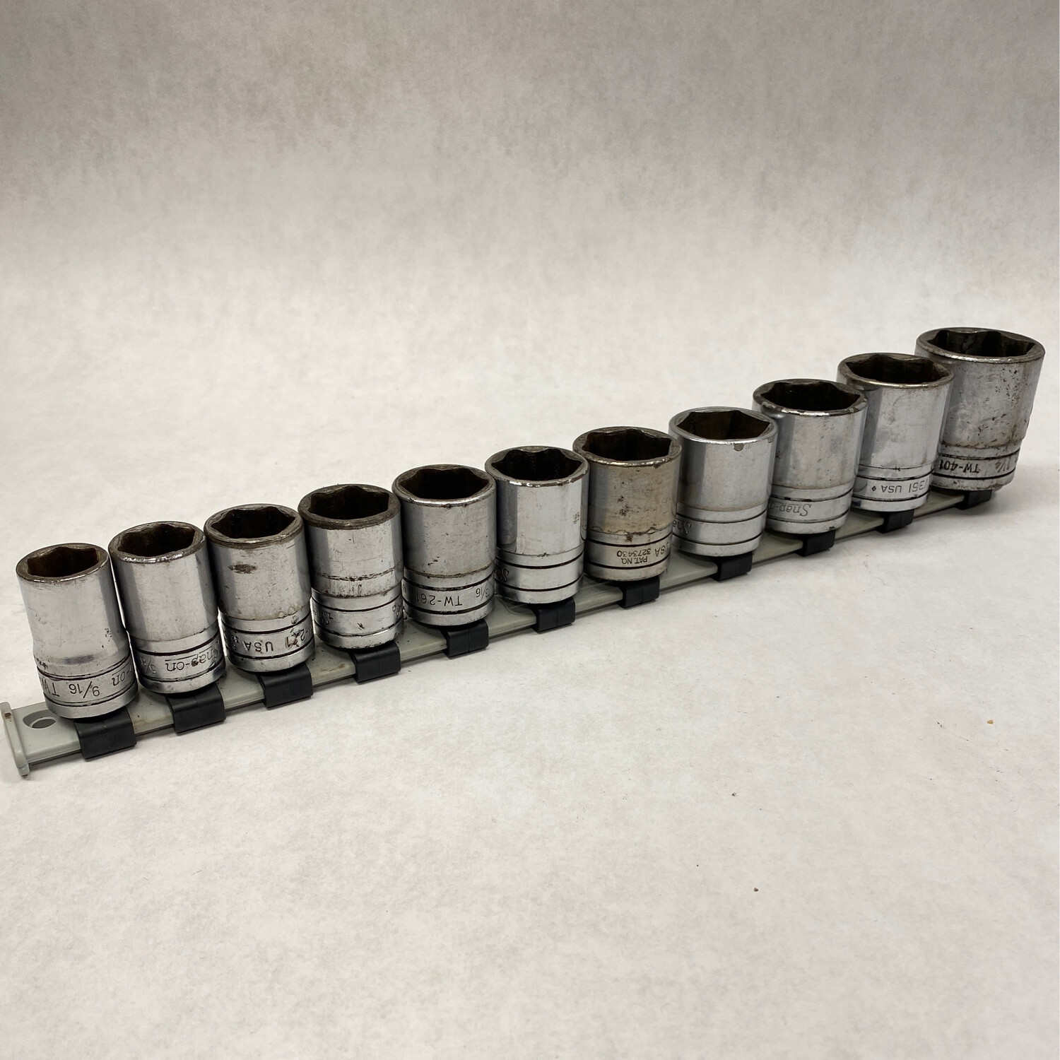 Snap On 11pc 1/2” Drive SAE 6-Point Shallow Socket Set (9/16” - 1-1/4”)