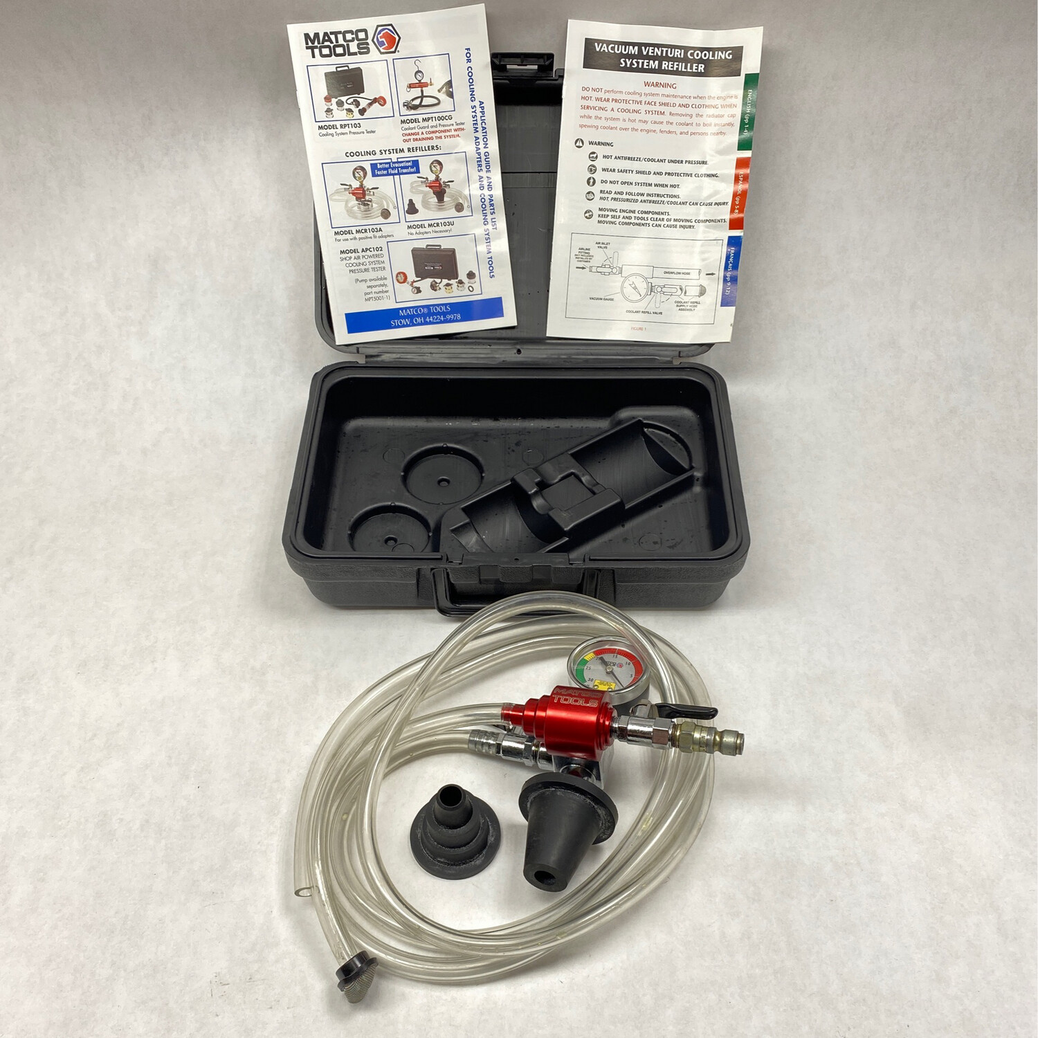 Matco Vacuum Venturi Cooling System Refiller, MCR103U Shop Tool Swapper