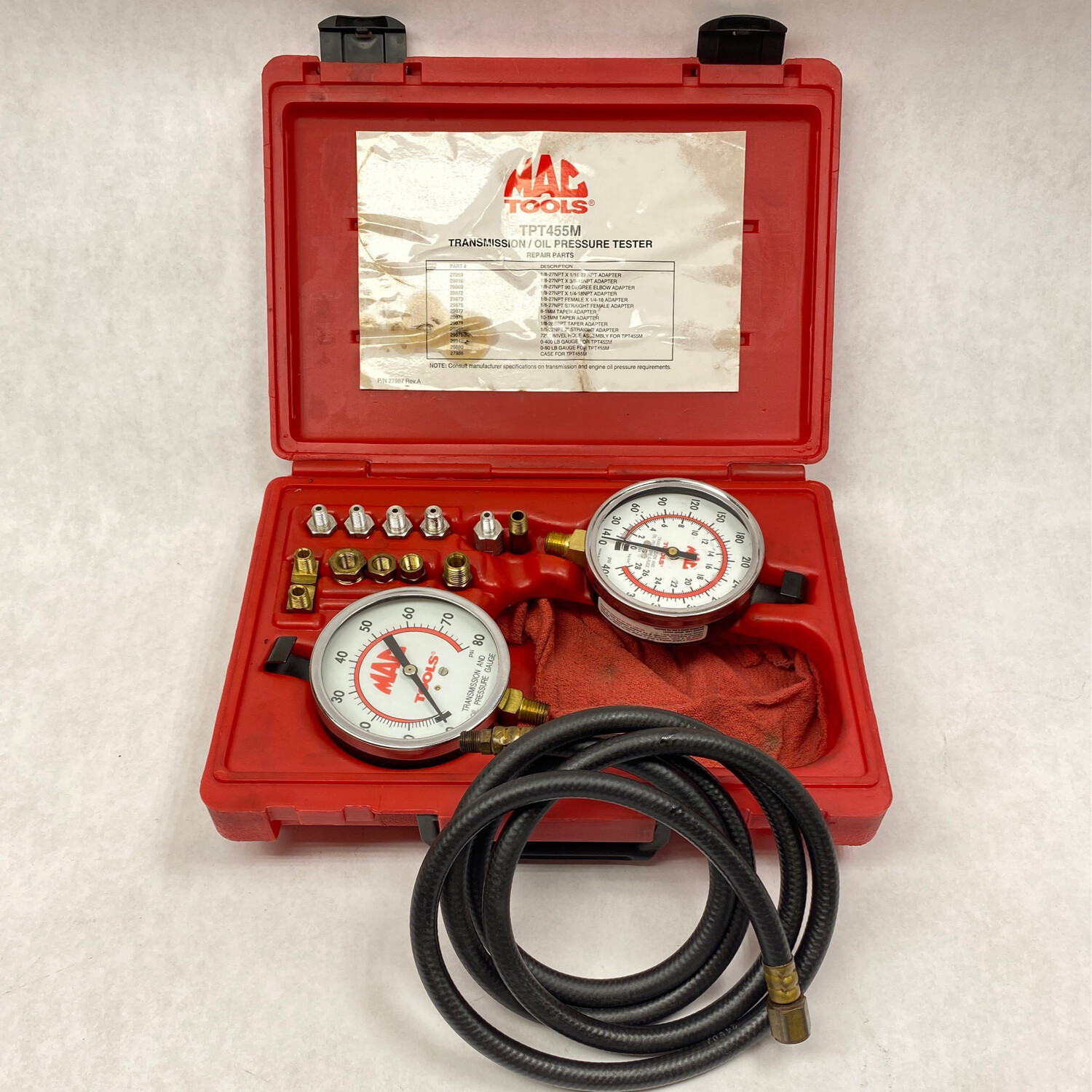 Mac Tools Transmission / Oil Pressure Tester, TPT455M Shop Tool Swapper