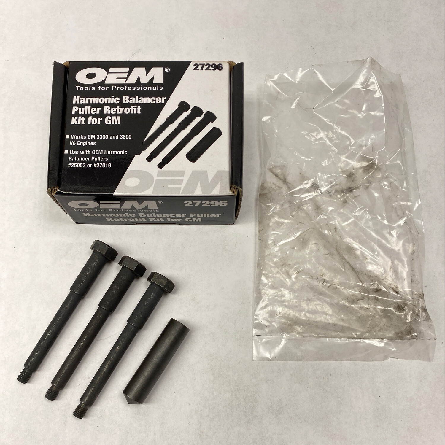 OEM Tools Harmonic Balancer Puller Retrofit Kit For GM, 27296 Shop Tool Swapper