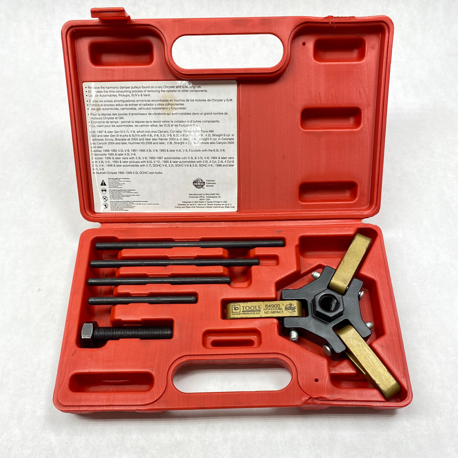 Napa Universal GM/Chrysler Harmonic Damper Pulley Puller, 64900 Shop