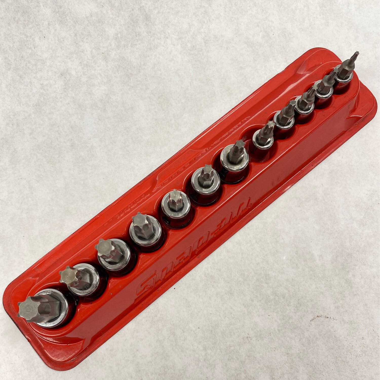 Snap On 1/4” & 3/8” Drive 12-Piece Torx Bit Socket Driver Snap On 1/4” & 3/8” Drive 12-Piece Torx Bit Socket Driver