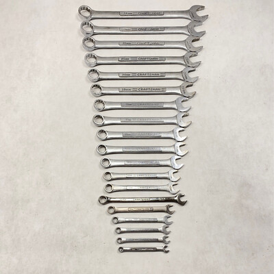 Craftsman USA 19-Piece 12pt Metric Combination Wrench Set, 6-24mm