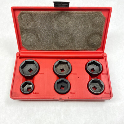 Sunex Tools 6-Piece 3/8” Drive Oil Filter Socket Set, 3671