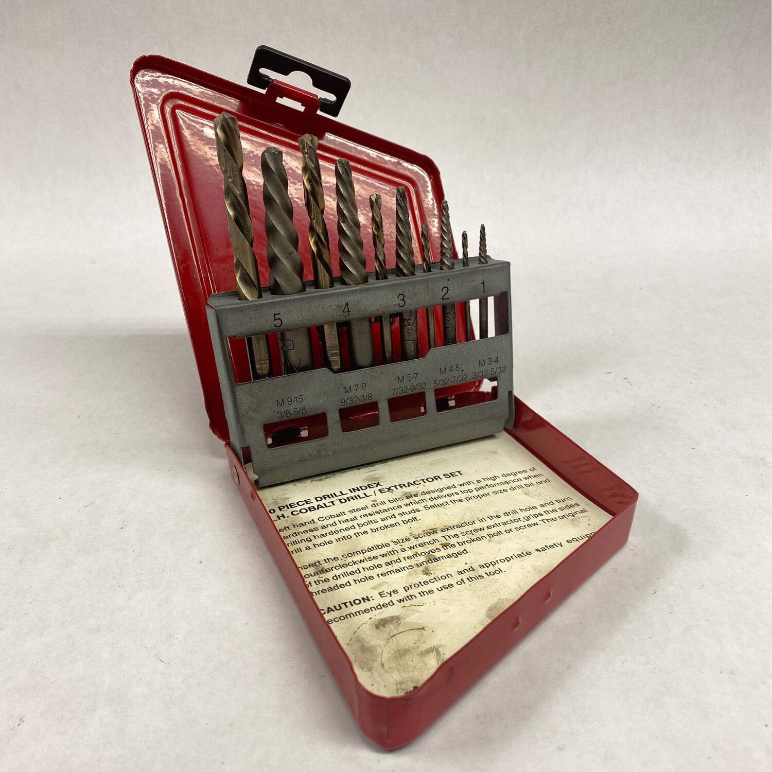 Mac Tools 10 Piece Screw Extractor And Cobalt Drill Combination Set