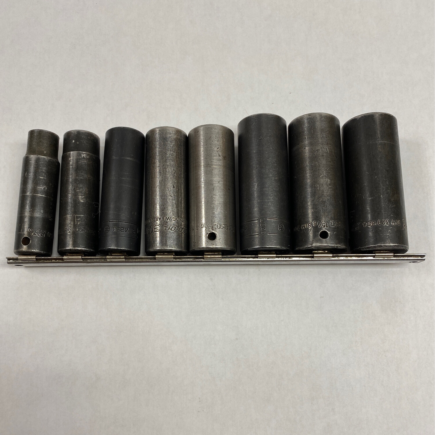 Snap On 8 Piece 1/2” Drive SAE Deep Impact Socket Set, 1/2” - 1”