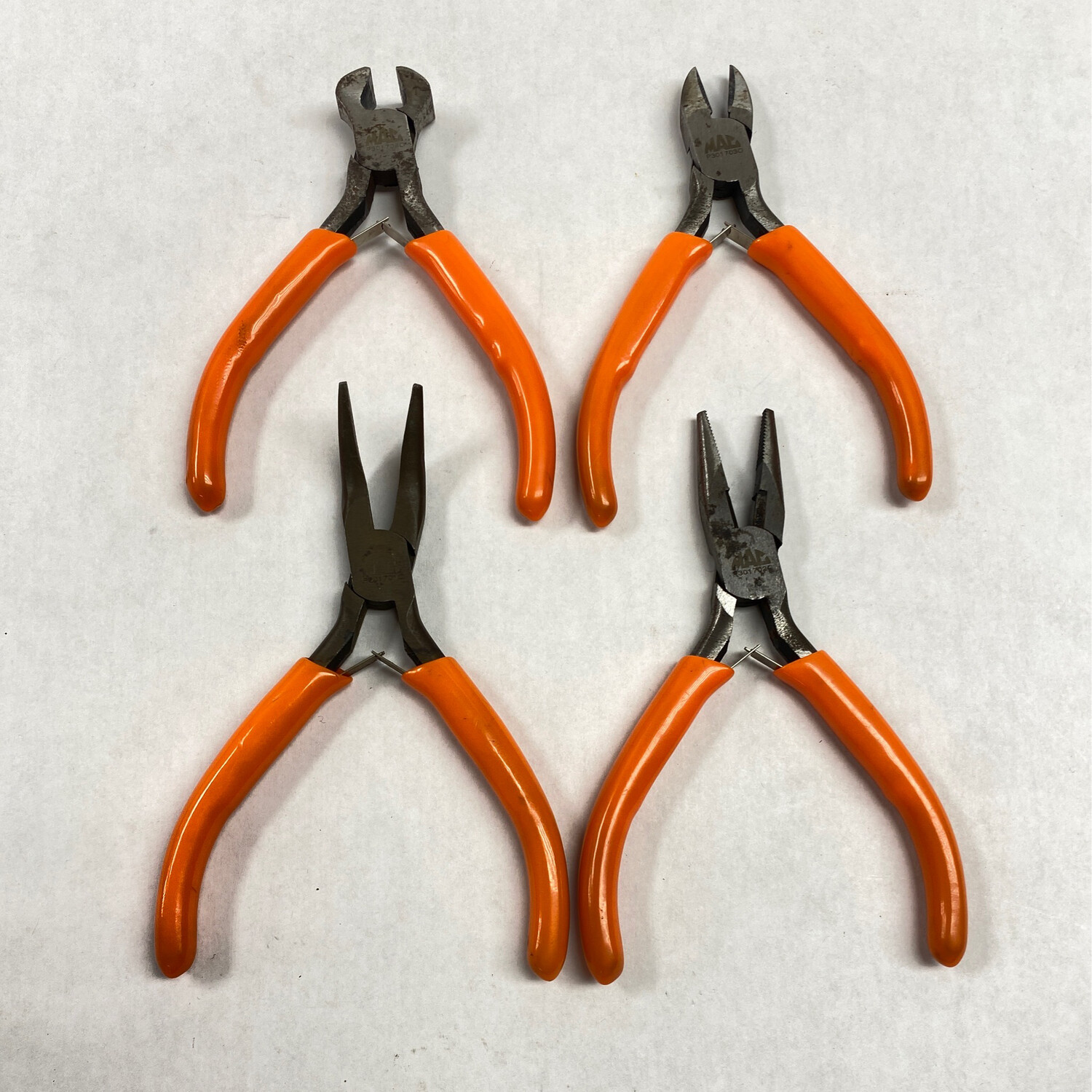 Mac Tools 4 Piece Mini Orange Plier & Cutter Set