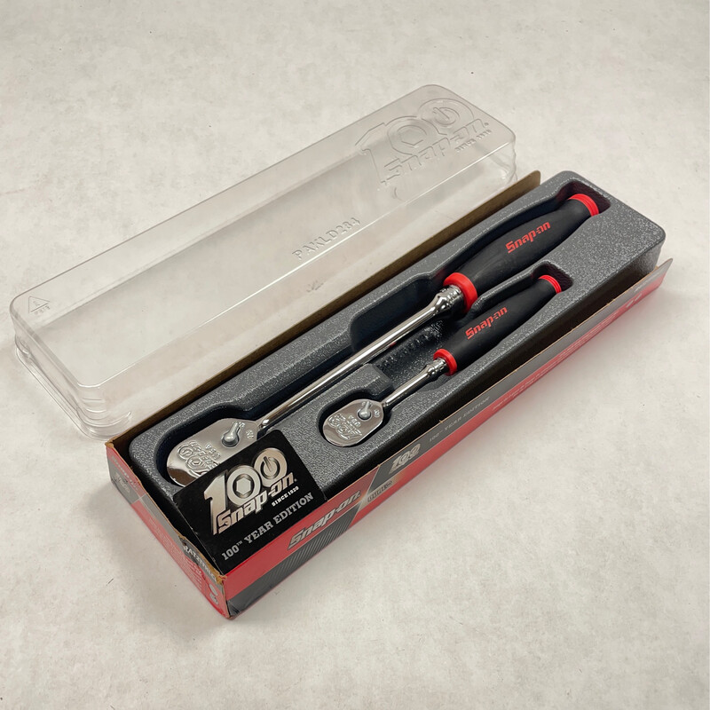 New Snap On 100th Anniversary 2pc 3/8” Drive Long Handle Soft Grip