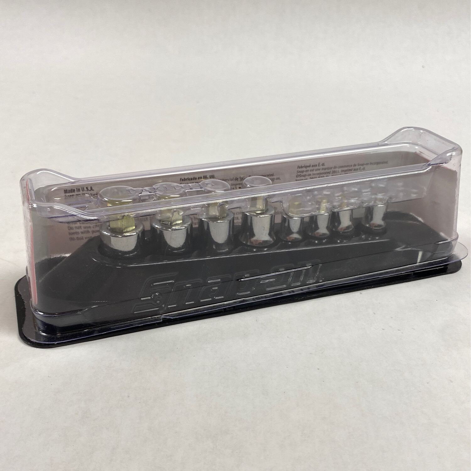 New Snap On 8 pc Combination Drive Metric Hex Bit Stubby Socket 