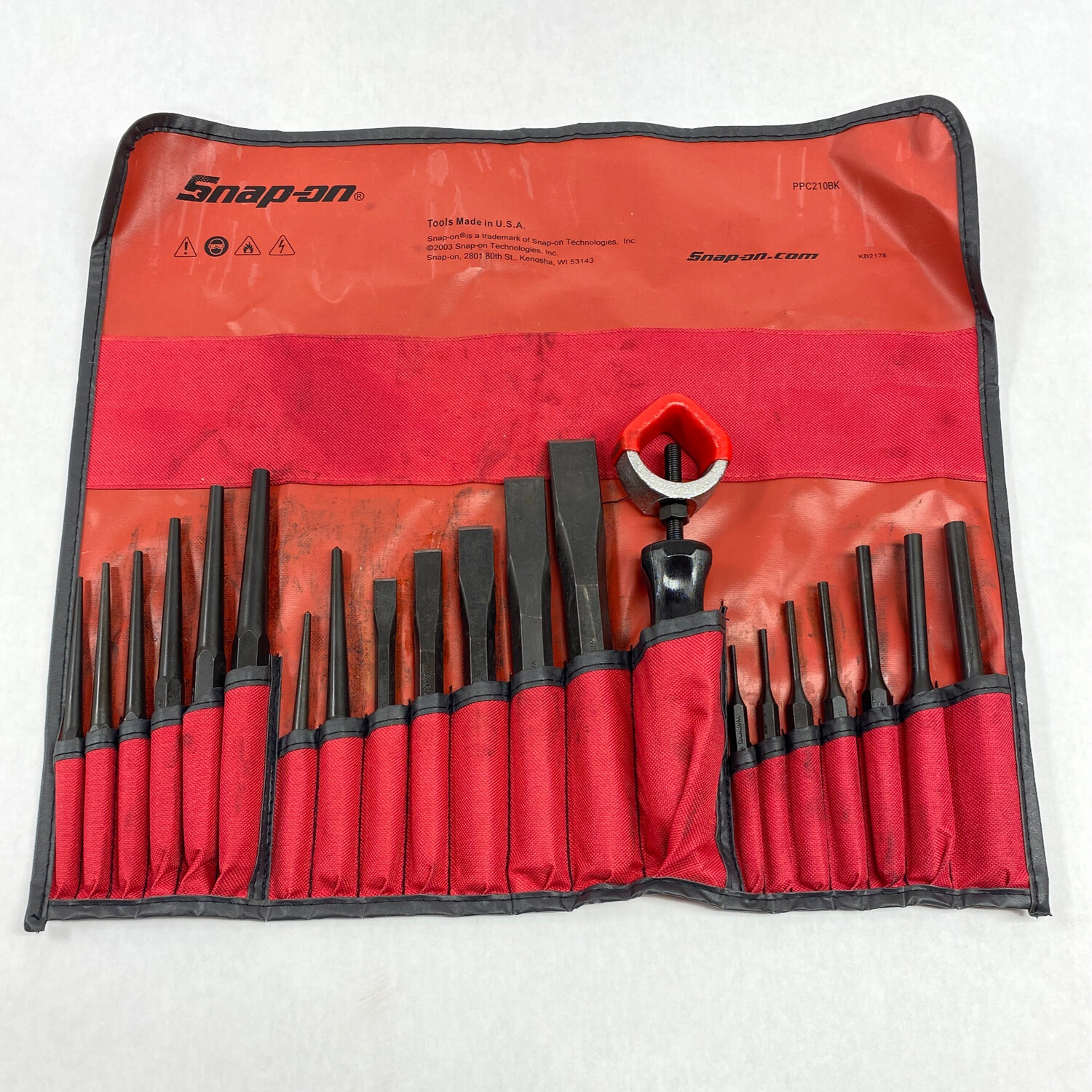 Snap On 22 Piece Punch and Chisel Set, PPC210BK
