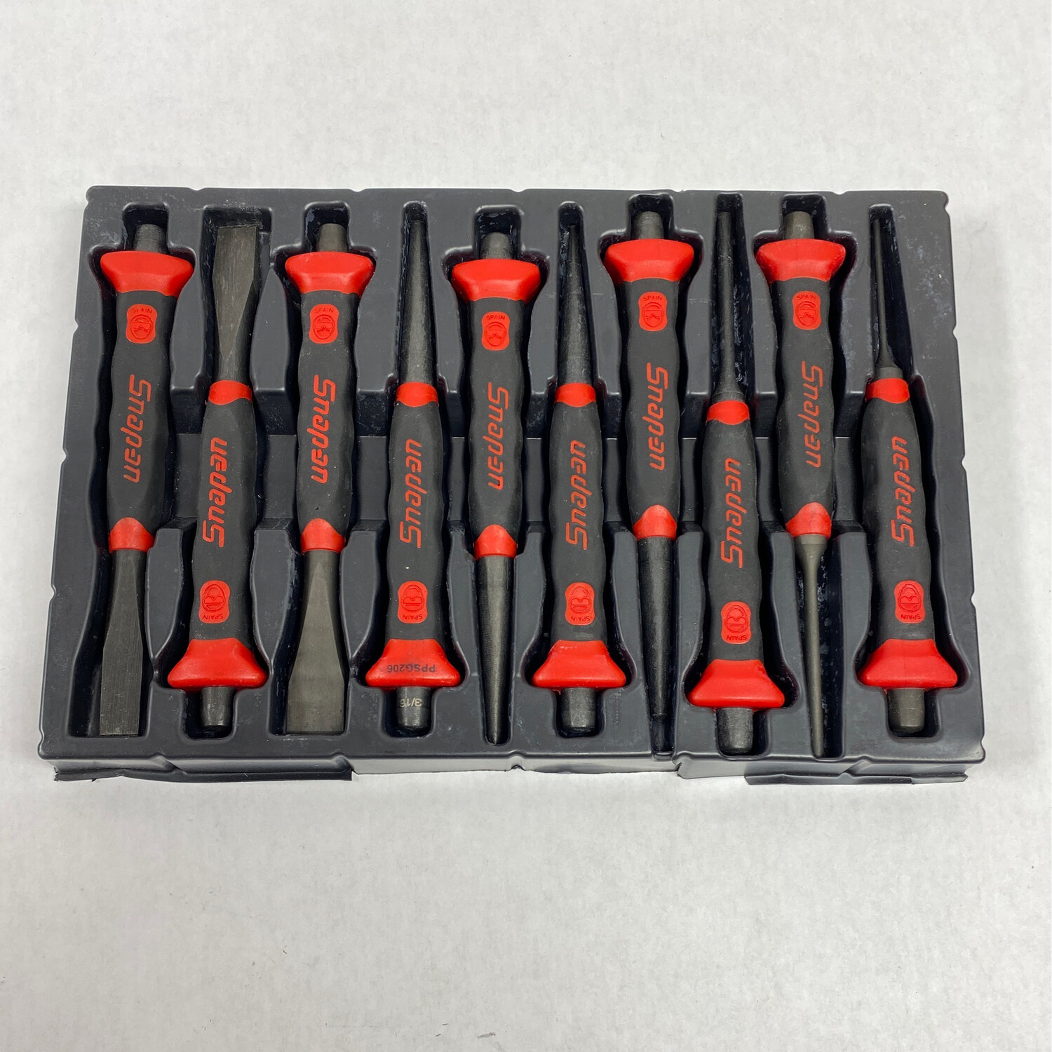 New Snap On 10 pc Soft Grip Punch and Chisel Set, PPCSG710