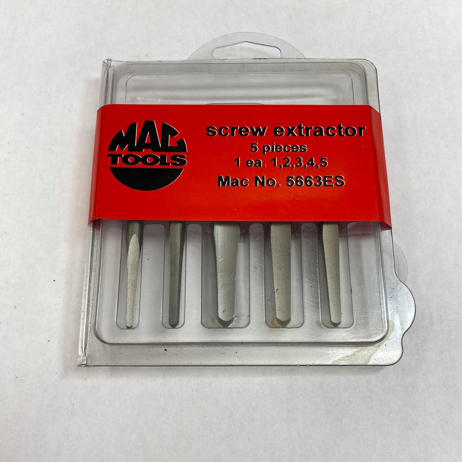 Mac Tools 5 Piece Screw Extractor Set, 5663ES Shop Tool Swapper