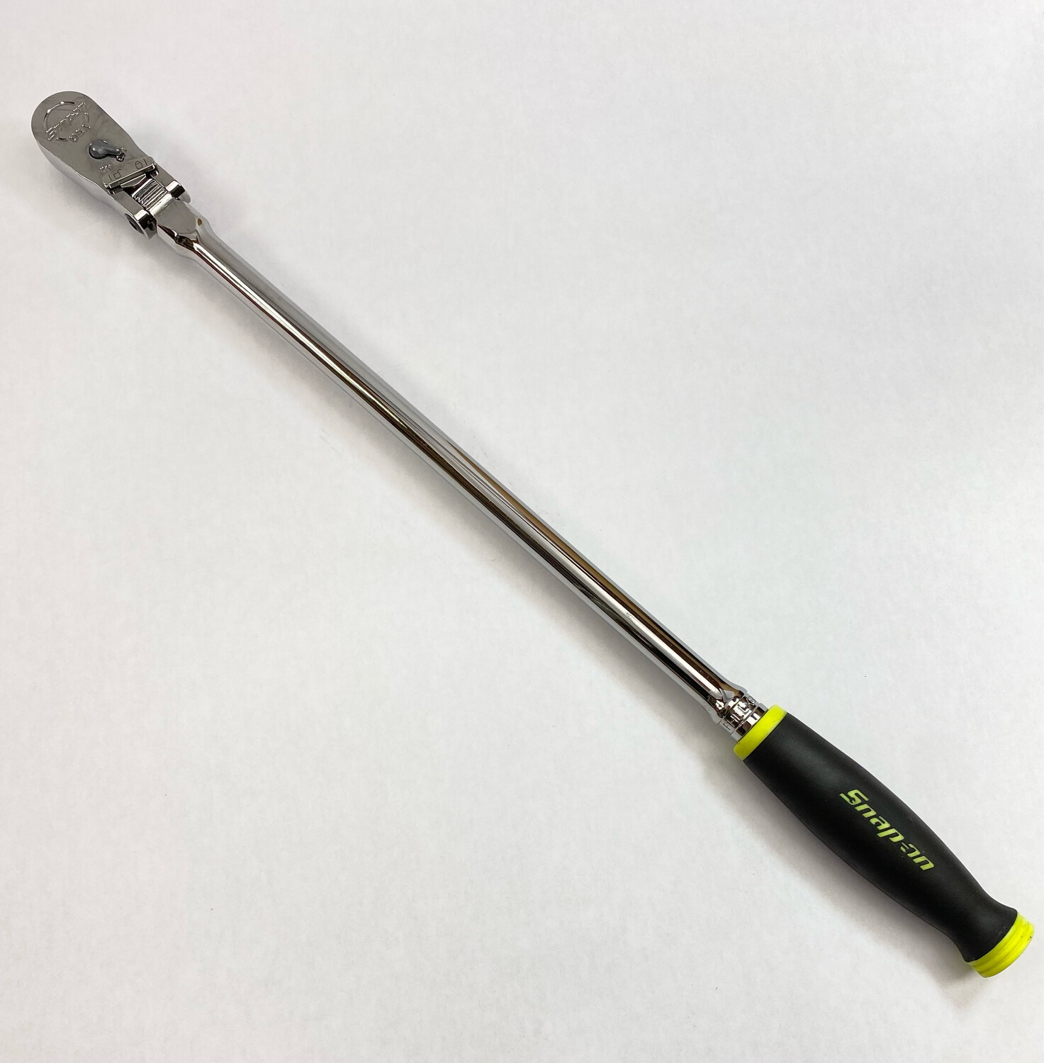 Snap On 3/8” Drive Soft Grip 20” Long Locking Flex Head Ratchet
