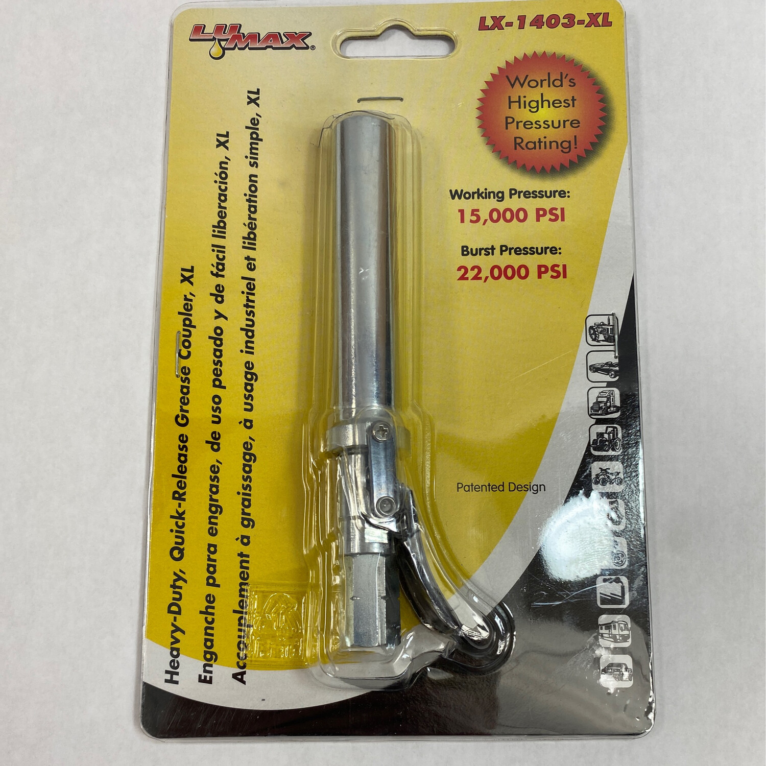 Lumax Heavy Duty Quick Release Grease Coupler, LX1403XL Shop Tool