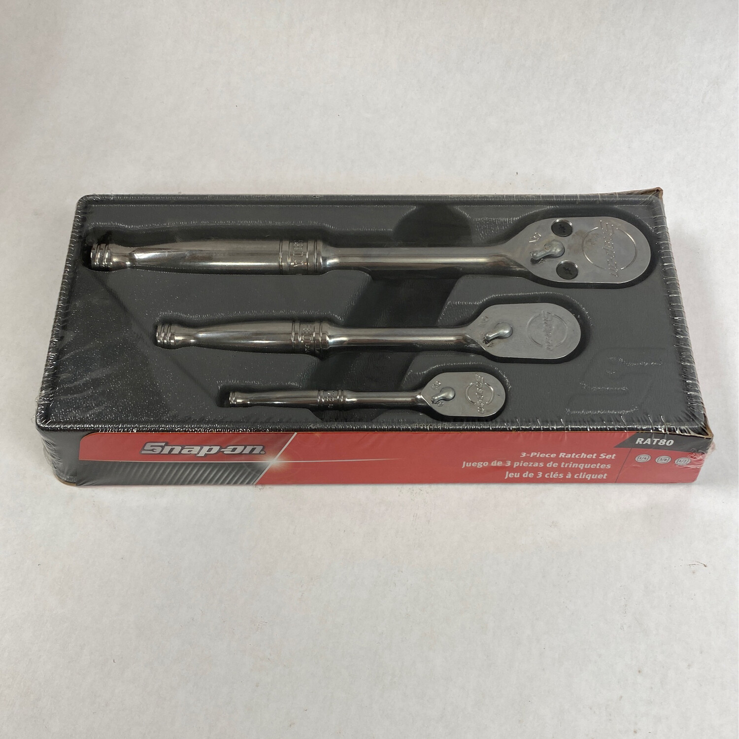 Snap On 3 Piece Ratchet Set, RAT80 Shop Tool Swapper