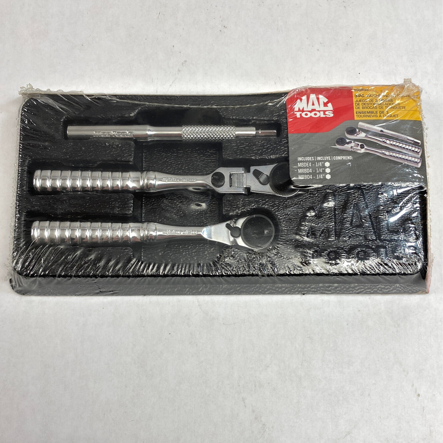 Mac Tools 3 Piece Ratcheting Bit Driver Set, SBDR3S Shop Tool Swapper