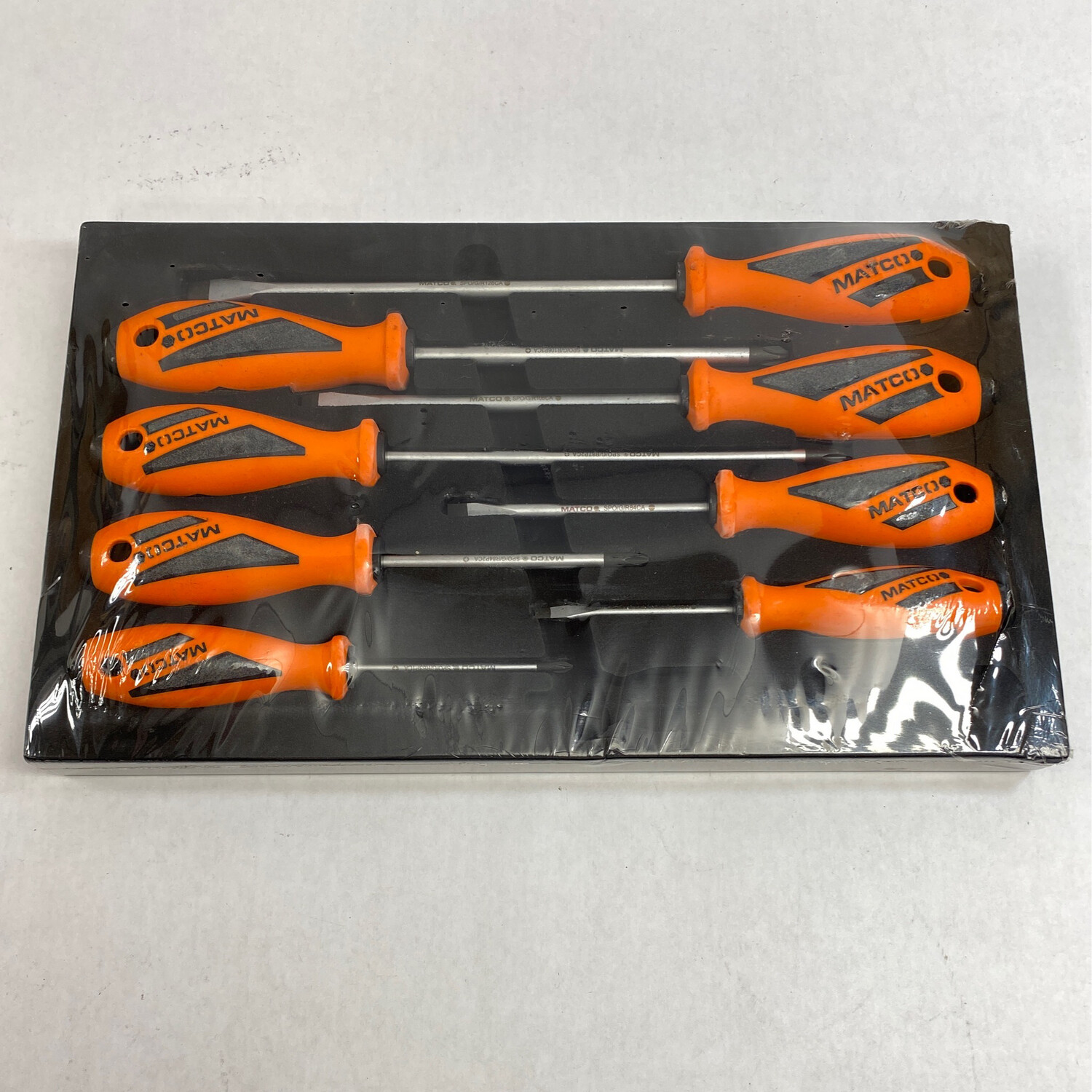 Matco Tools 8 Piece Top Torque 2 Premium Orange Screwdriver Set, SSPCO8CA