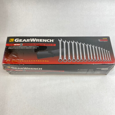 Gearwrench 16 Pc. 72-Tooth 12 Point XL Ratcheting Combination Metric Wrench Set, 85099R