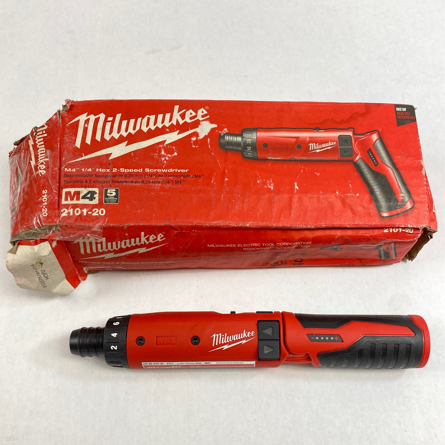 Milwaukee M4 1/4 Hex 2 Speed Screwdriver 2101 20 Shop Tool Swapper Milwaukee M4 1/4 Hex 2 Speed Screwdriver 2101 20 Shop Tool Swapper