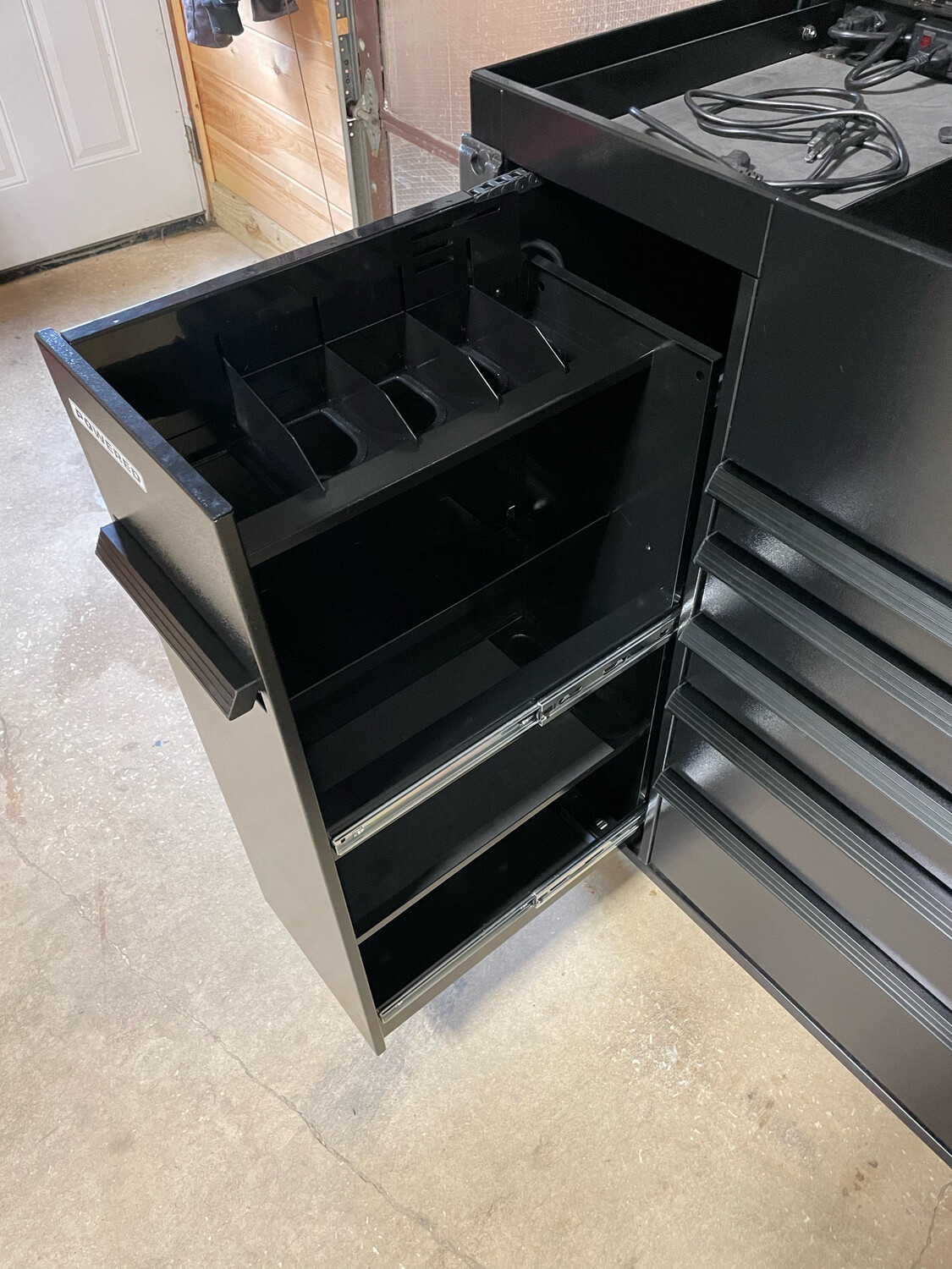 Cornwell 6 Drawer Flip Top Power Bank Cart