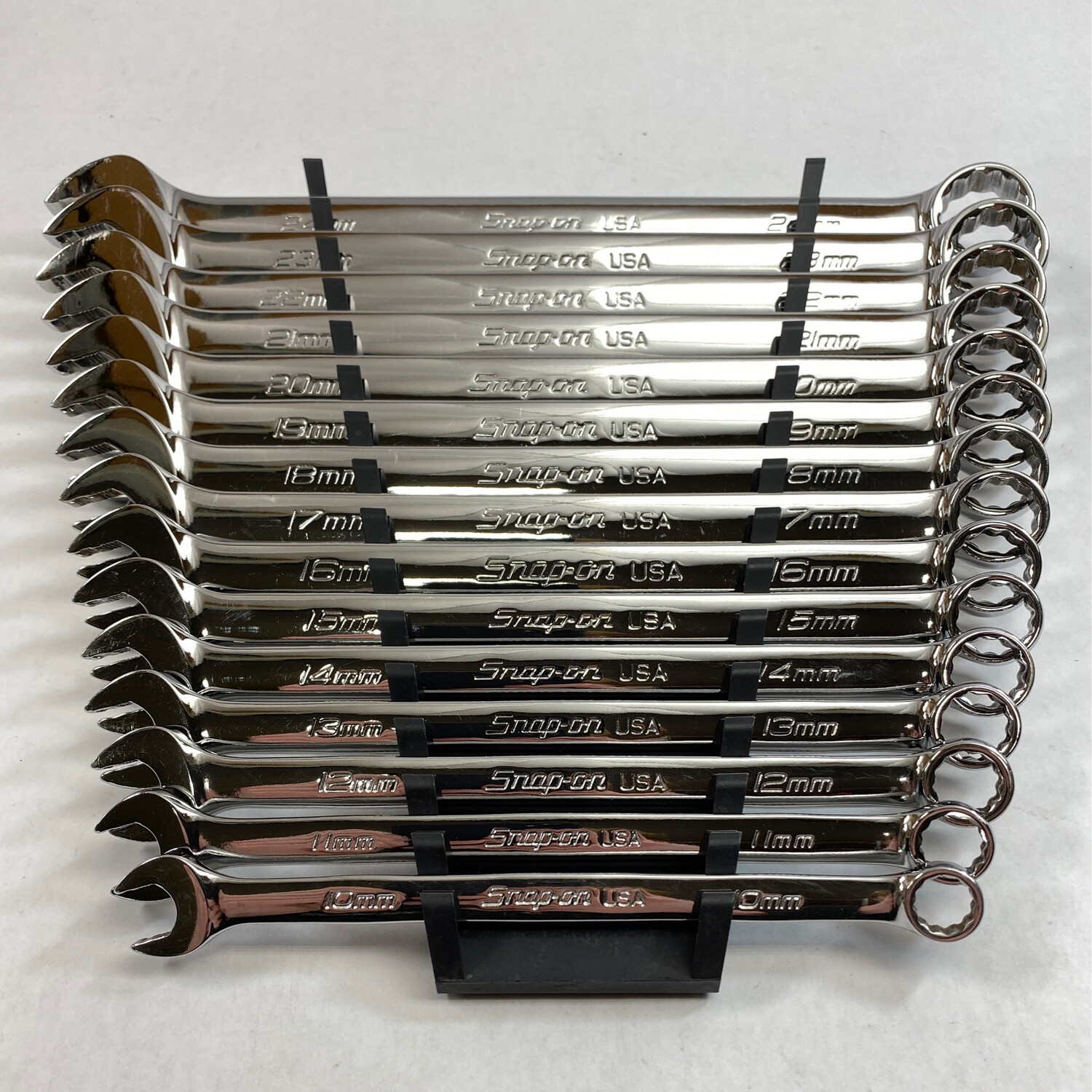 Snap On 15 Pc. Metric 12Point Flank Drive Plus Combination Wrench Set