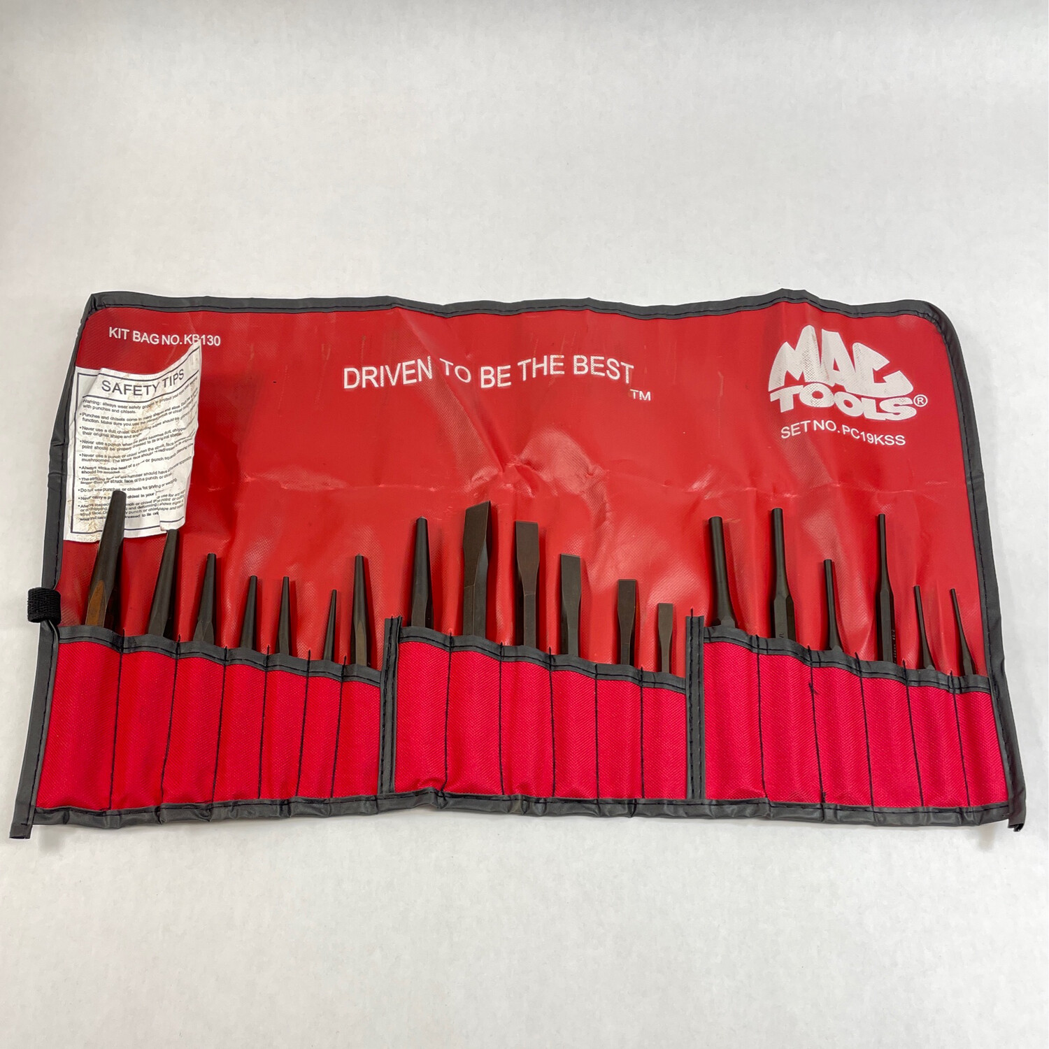 Mac Tools 19 Pc. Punch And Chisel Set, PC19KSS