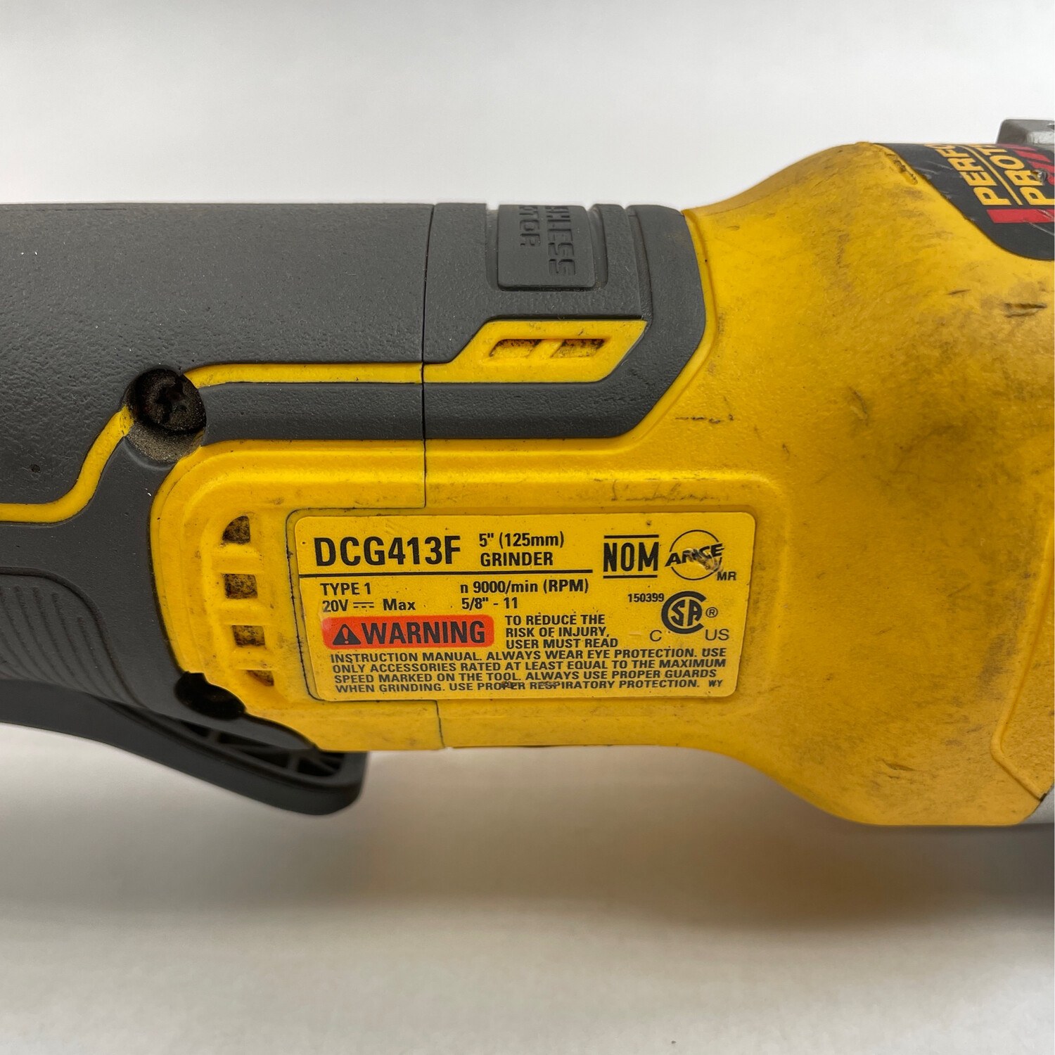 Dewalt dcg413f hot sale
