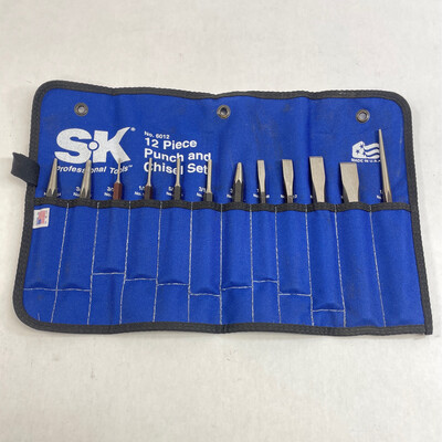 S•K Tools 12 Pc. Punch And Chisel Set, 6012