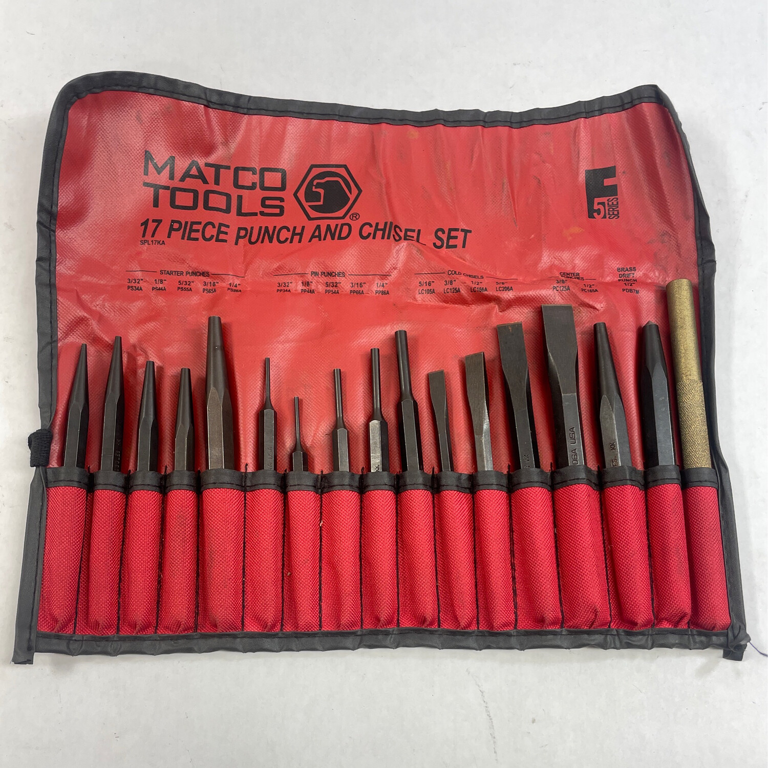 Matco Tools 17 Pc. Punch And Chisel Set, SPL17KA Shop Tool Swapper