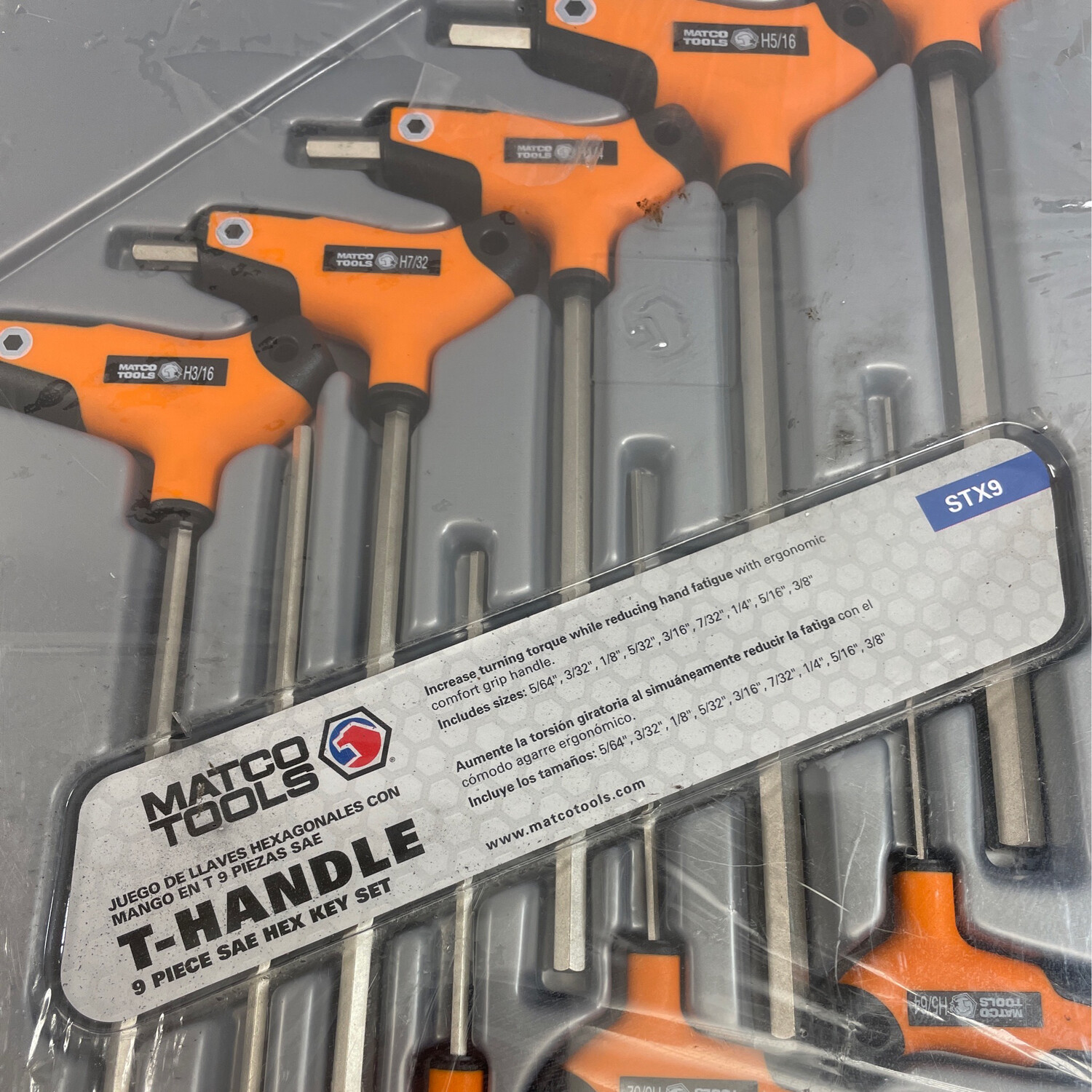 Bahco - Jeu douilles 3/8" 12 pans cliquet tête ronde/poignée articulée