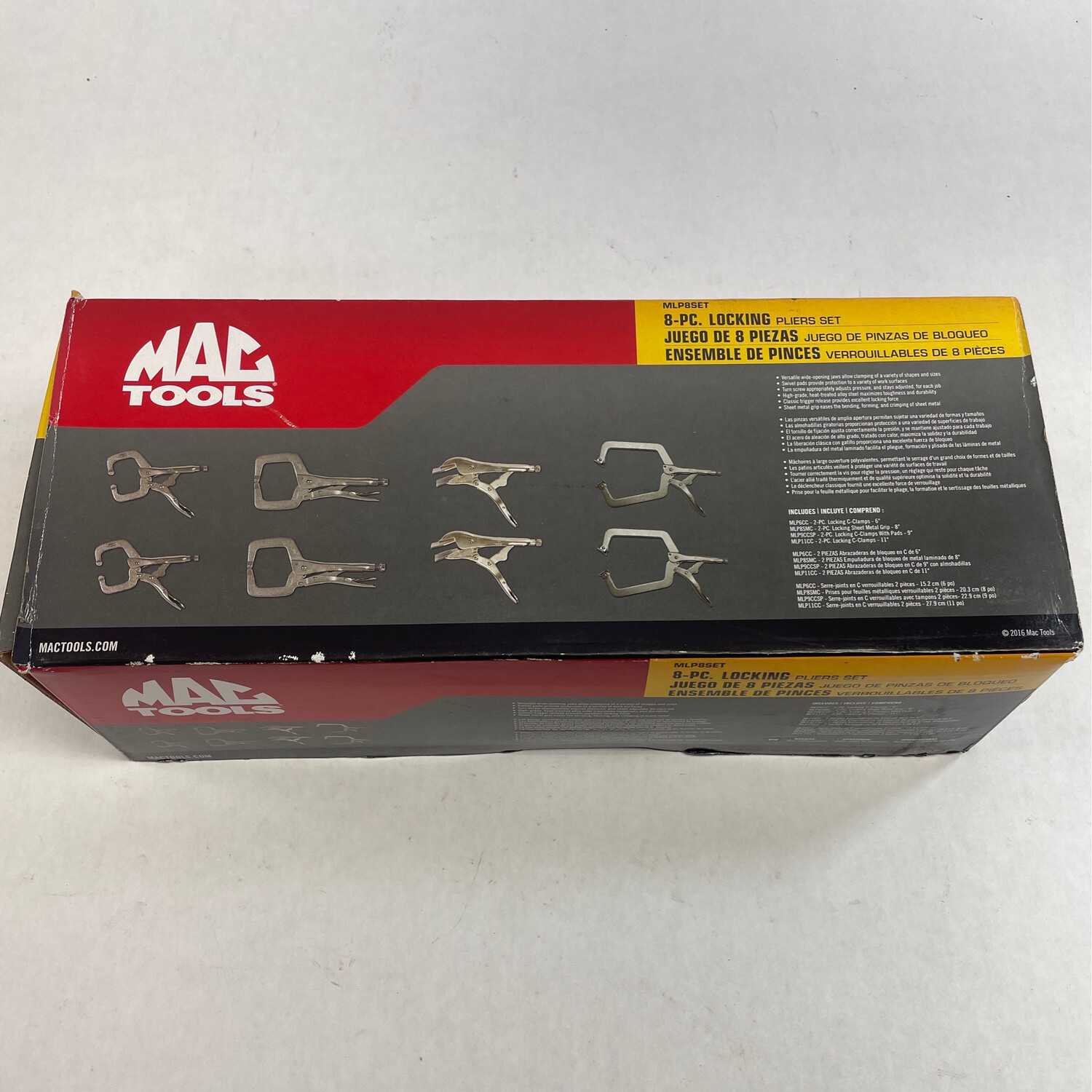 Mac Tools 8 Pc. Locking Pliers Set, MLP8SET Shop Tool Swapper
