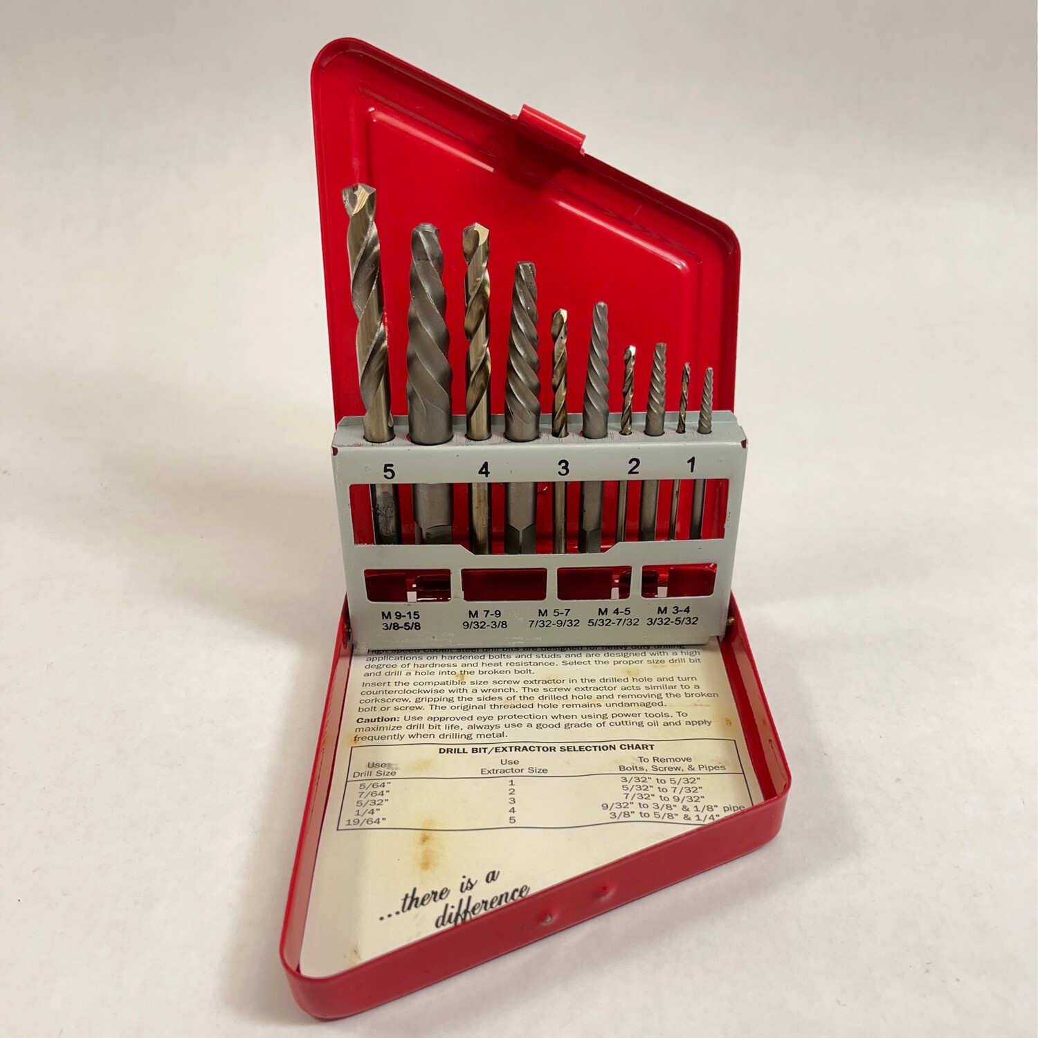 Snap On 10 Pc. Left Hand Cobalt Screw Extractor and Drill Bit Set, EXD10