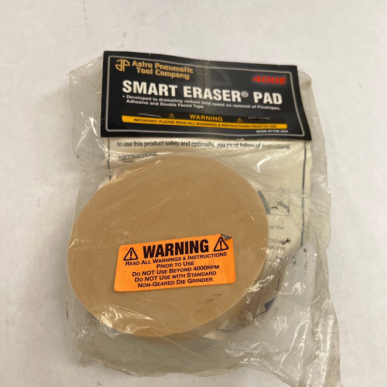 Astro Pneumatic Smart Eraser Pad, 400E Shop Tool Swapper