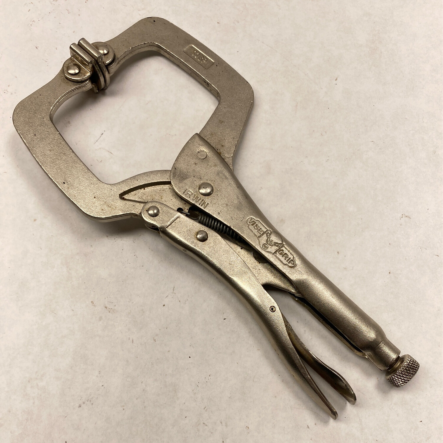 Irwin Vice Grip 11” C-Clamp Locking Pliers W/ Swivel Pads, 11SP