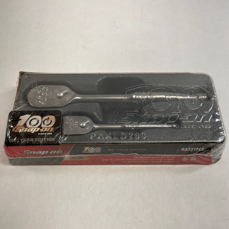 Snap On 100th Year Edition 2 Pc. Standard Handle Ratchet Set, RAT2TFCE