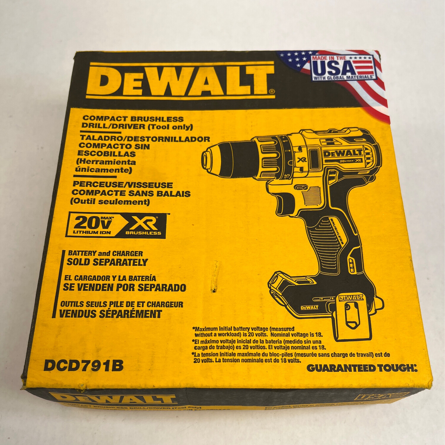 Dewalt Compact Brushless Drill/Driver (Tool Only) DCD791B