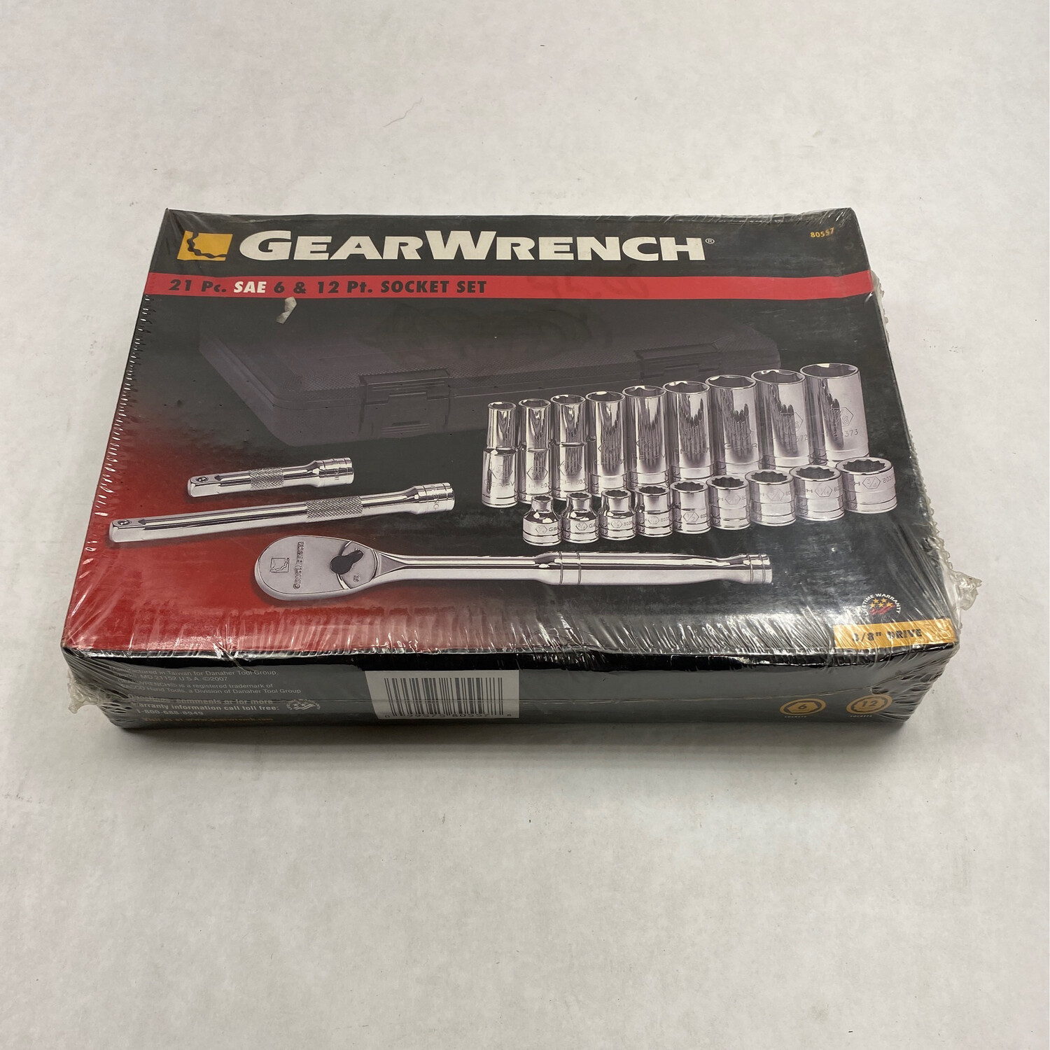 Gearwrench 21pc. 3/8” Drive SAE 6 & 12 Pt. Socket Set, 80557