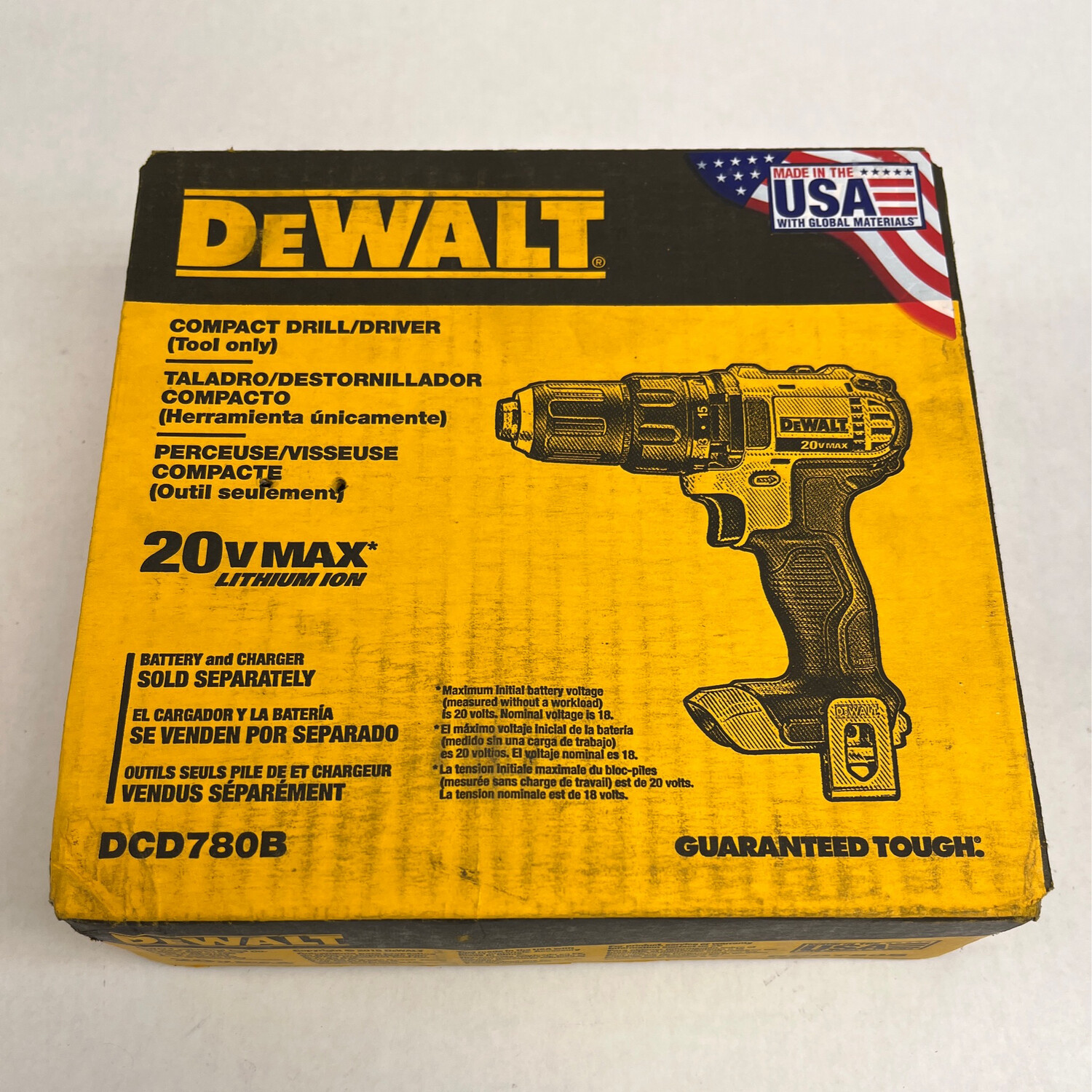 Dewalt Compact Drill/Driver (Tool Only) DCD780B