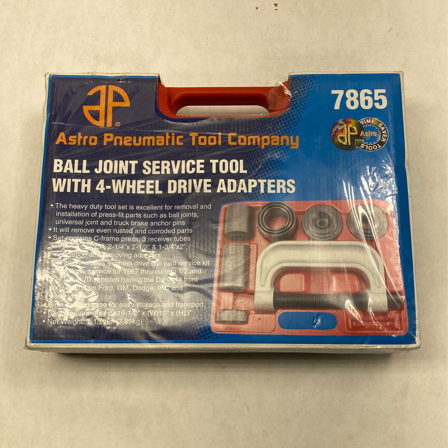 Astro Pneumatic Ball Joint Service Tool W/ 4 Wheel Drive Adapters, 7865