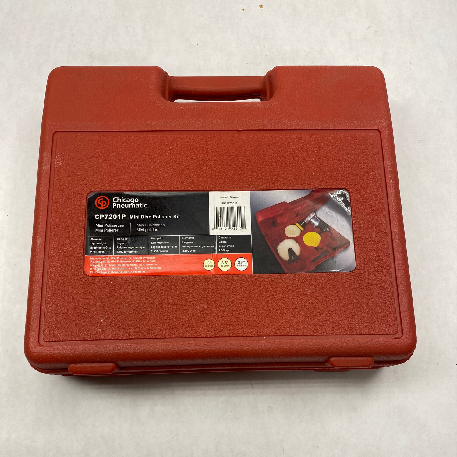 Chicago Pneumatic Mini Disc Polisher Kit, CP7201P