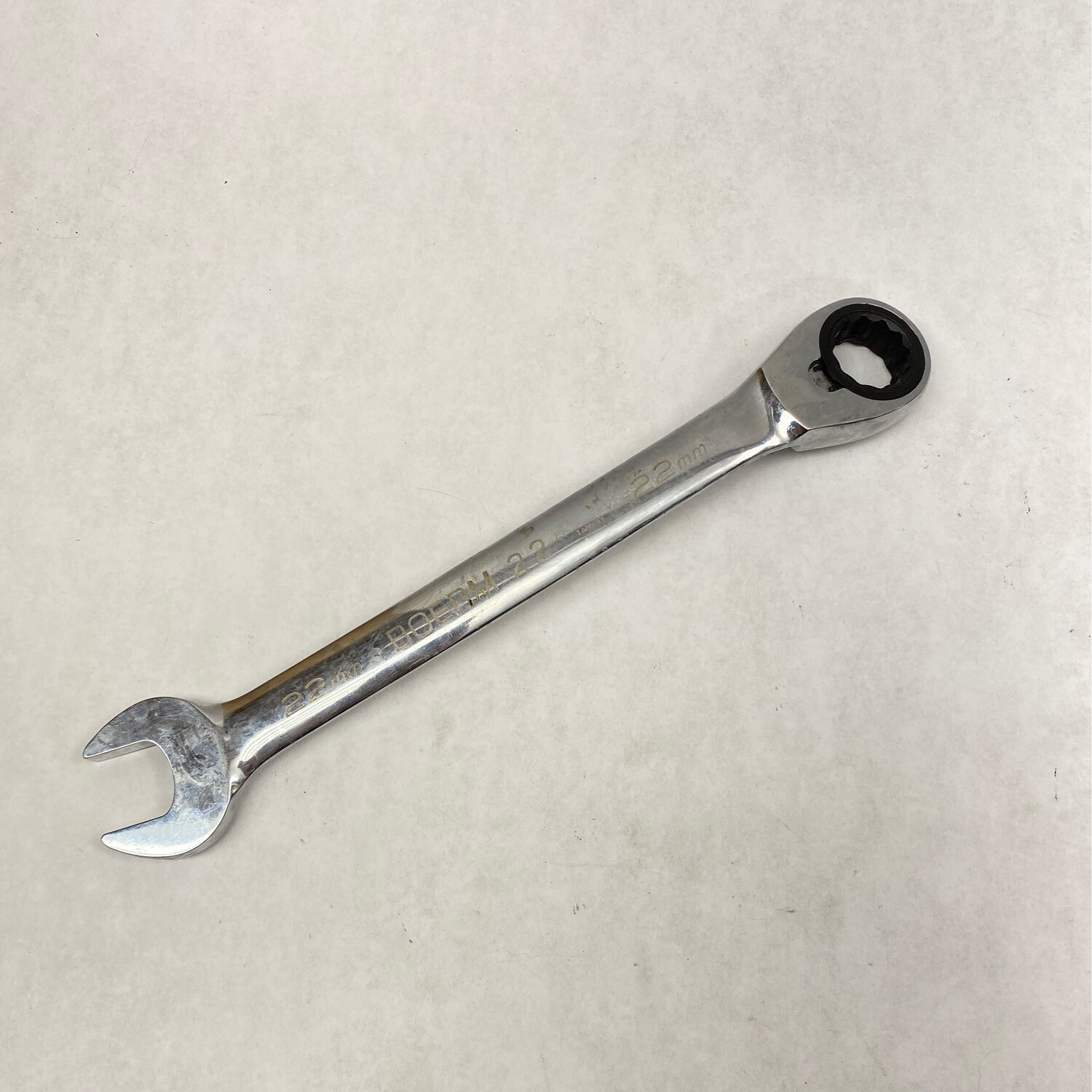 Blue Point 12pt. Metric 15° Offset Ratcheting Combination Wrench 22mm, BOERM22